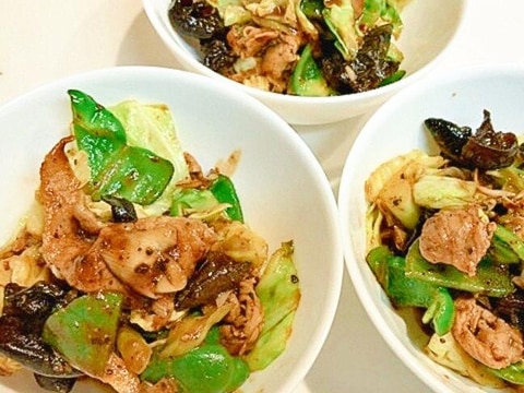 具だくさんでボリーム満点ですよ☆キクラゲ入り回鍋肉